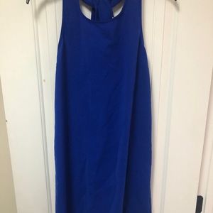 Straight Mini Royal Blue Dress